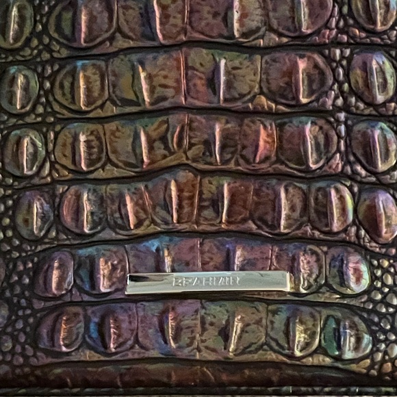 Brahmin Iridescent Crocodile Embossed Shoulder Bag - Picture 3 of 9